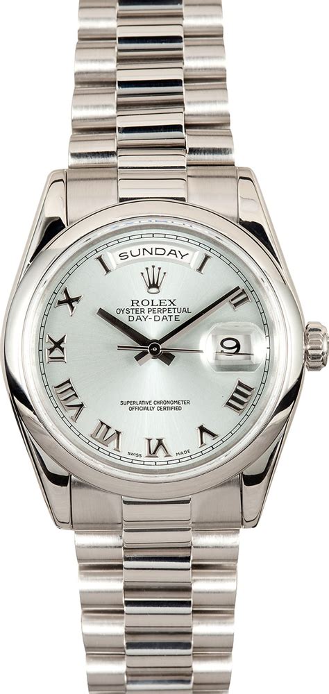 rolex day date platinum 36mm.